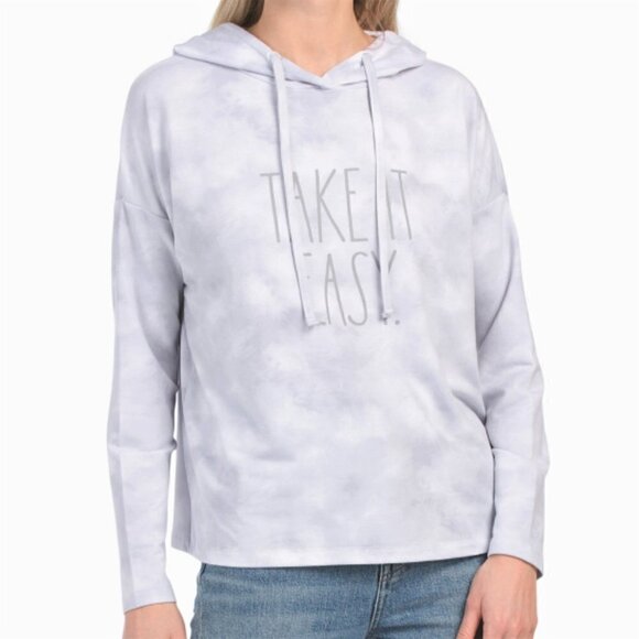 NWT RAE DUNN Take It Easy Tie Dye  Sweatshirt Top - Picture 1 of 3